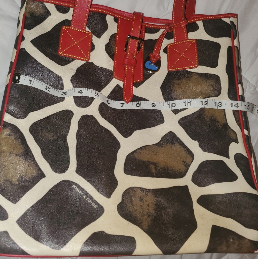 Dooney & Bourke Giraffe and Red Large Tote - Picture 10 of 14